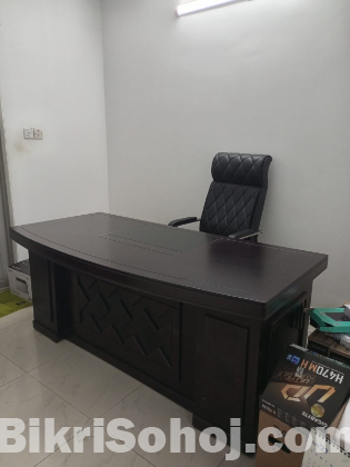 Office Table & Revolving Office Chair